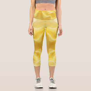 Seidige Strahlung Capri Leggings