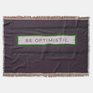 Seien optimistische positive Worte Rustikalen Look Decke