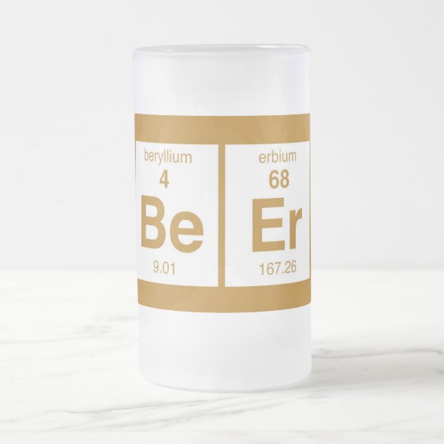Seien Sie äh Mattglas Bierglas (Mittel)