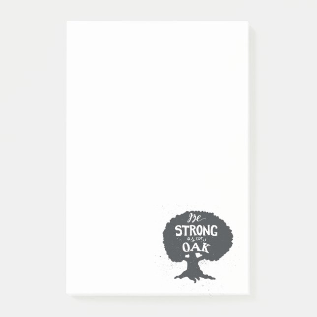 Seien Sie als Eiche stark Post-it Klebezettel (Vorderseite)