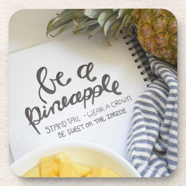 Seien Sie Ananas Getränkeuntersetzer (Vorderseite)