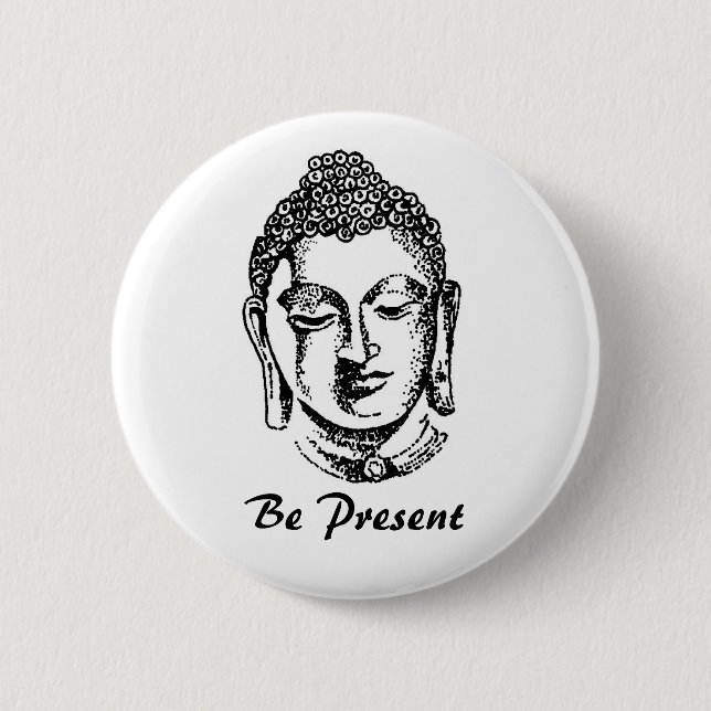 Seien Sie anwesend Button (Vorderseite)