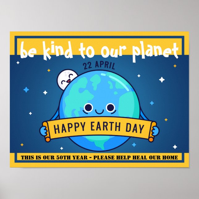Seien Sie auf unserem Planeten - Helfen Sie, unser Poster (Vorne)