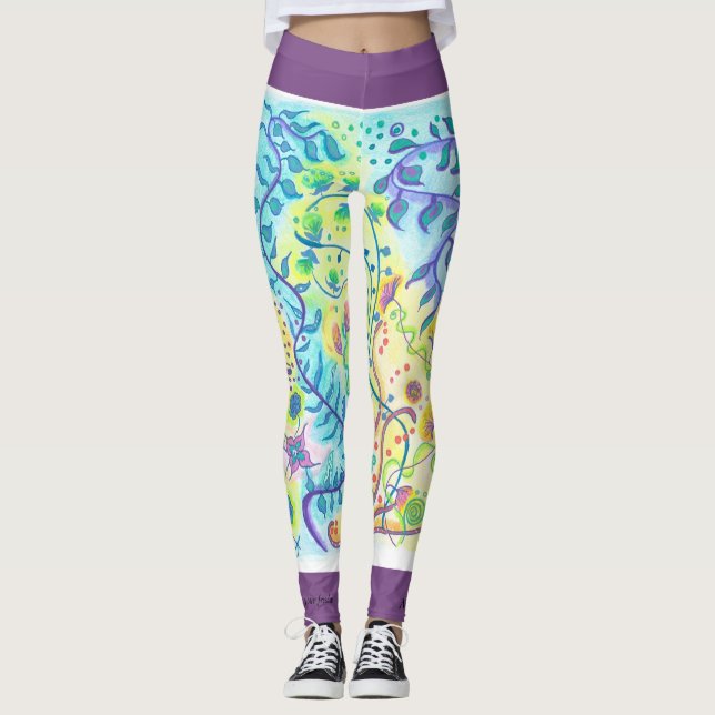 Seien Sie ausdrücken Ihre Freiheit - Yoga flexibel Leggings (Vorderseite)