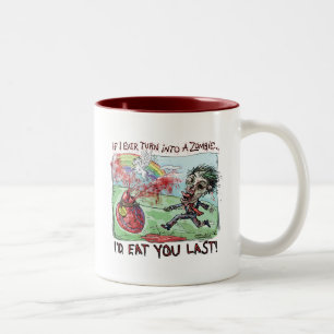 Seien Sie Bergwerk-Zombie-Valentinsgruß Zweifarbige Tasse