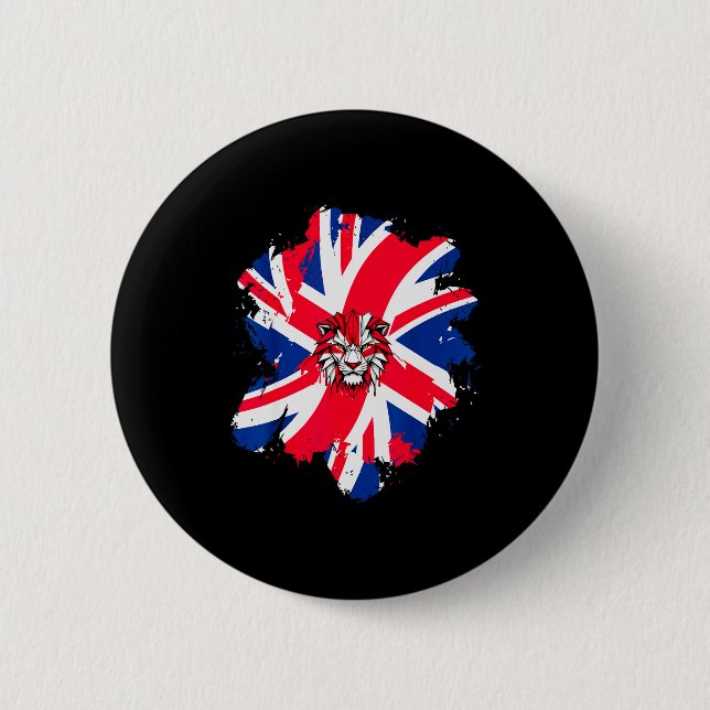 Seien Sie britische Flagge UK Engli-Shirt_1 Button (Vorderseite)
