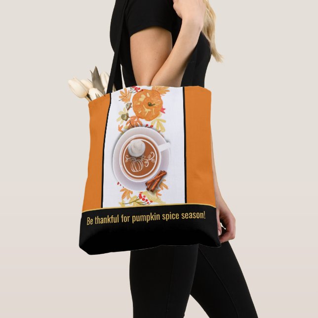 Seien Sie dankbar für die Pumpkin Gewürzsaison Tot Tasche (Von Nahem)