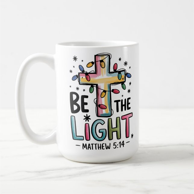Seien Sie das Christliche kreuz-religiöse Weihnach Kaffeetasse (Links)