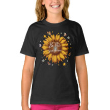 Seien Sie das Sonnenscheinziffer Girls Sonnenblume