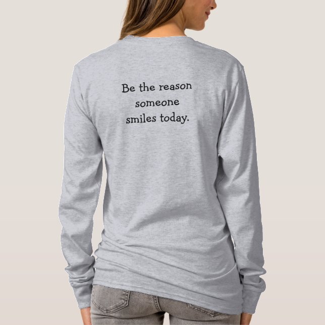 Seien Sie der Grund, warum Frauen Hanes Nano Long  T-Shirt (Rückseite)