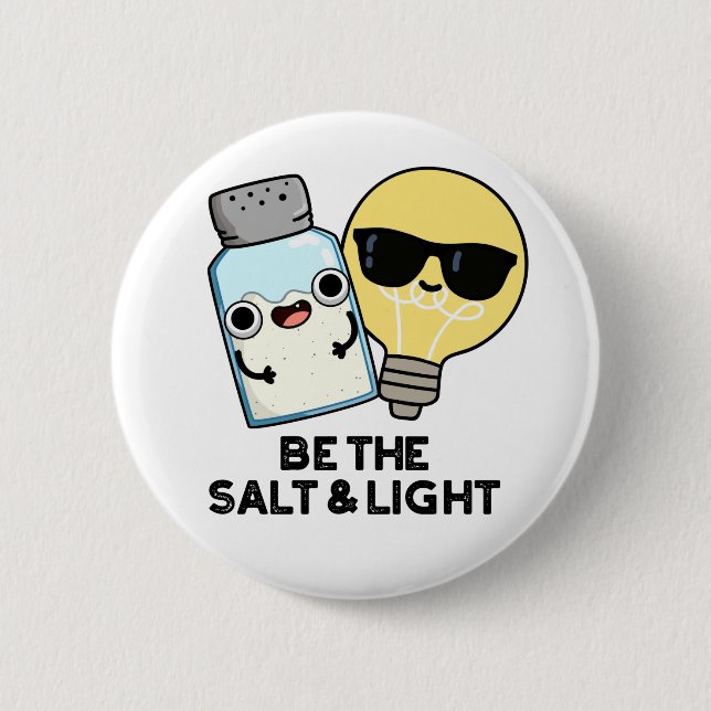 Seien Sie der Salz- und Lichtblütenpuff Button (Vorderseite)