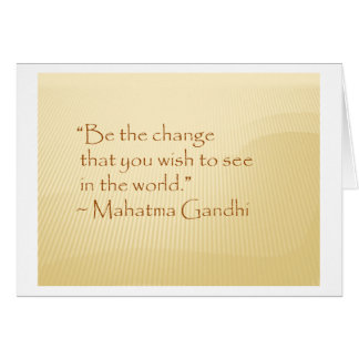 Seien Sie die Änderung