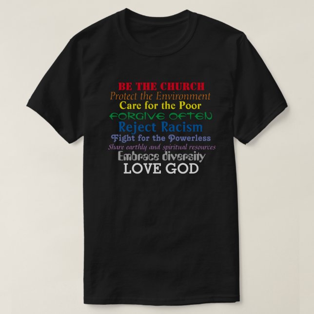 Seien Sie die Kirche T-Shirt (Design vorne)