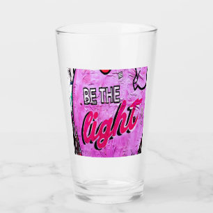 Seien Sie die Motivierend, leicht sichtbaren Worte Glas