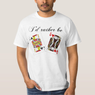 SEIEN SIE EHER GRIFF-POKER JACK-KÖNIG-JACKING OFF T-Shirt