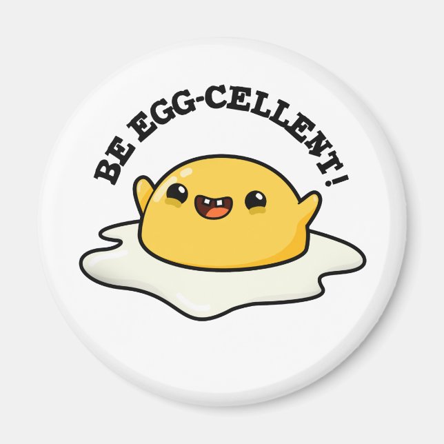 Seien Sie eigen-gewachsener Funny Egg Pun Magnet (Vorne)