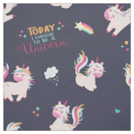 Seien Sie ein Einhorn Regenbogenfarbe mit Sternen Stoff