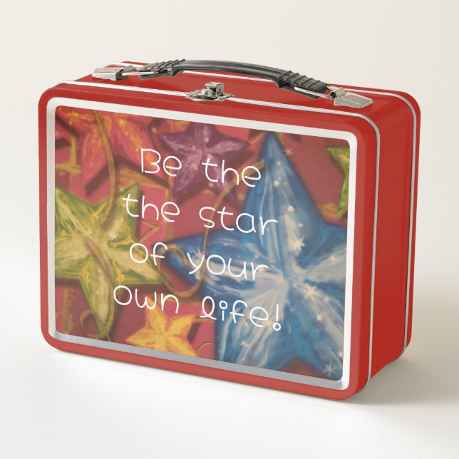 Seien Sie ein glänzender Star Metal Lunch Box (Vorderseite)