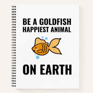 Seien Sie ein Goldfisch inspirierend motivierend p Notizbuch