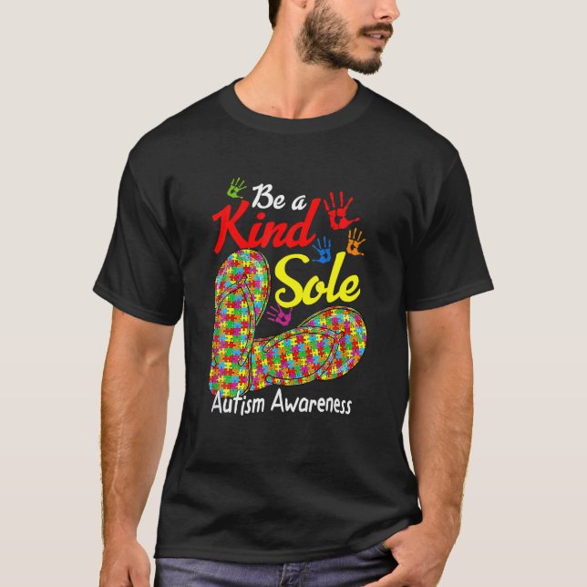 Seien Sie ein nettes Autismus-Bewusstsein Rainbow  T-Shirt (Vorderseite)