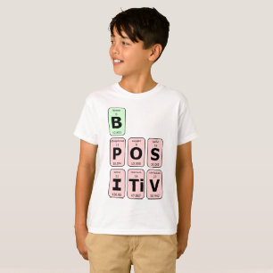 Seien Sie ein positiver Science-Gek-Nerd T-Shirt