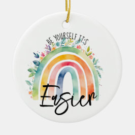 Seien Sie ein positives Affirmationsgeschenk Keramik Ornament