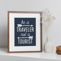 Seien Sie ein Reisender, nicht eine touristische T