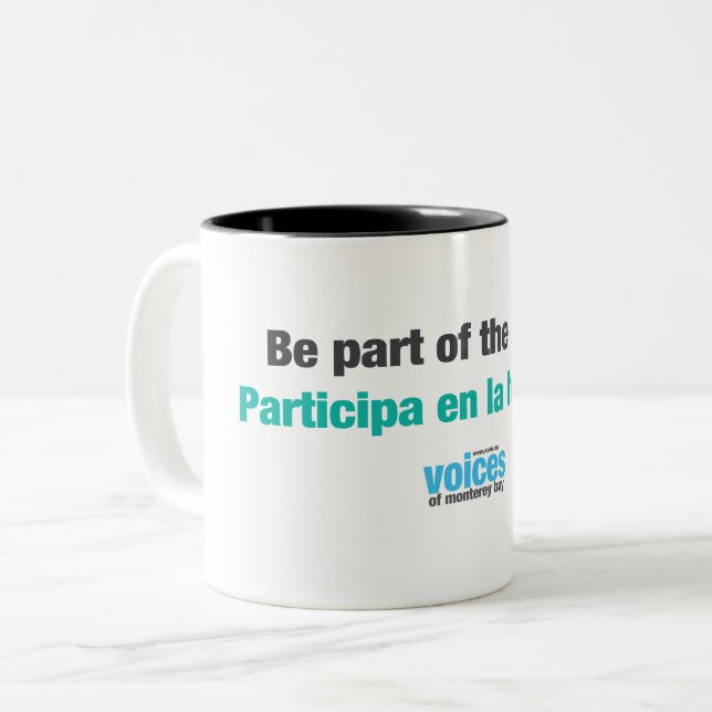 Seien Sie ein Teil der Zweifarbige Tasse (Vorderseite Links)