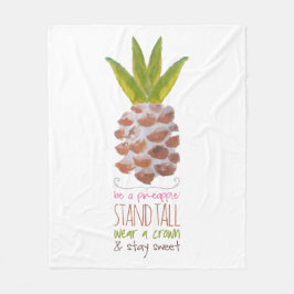 Seien Sie eine Ananas Fleecedecke