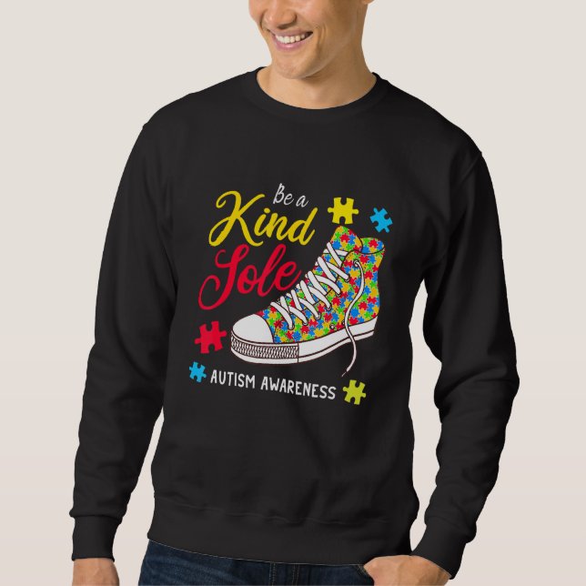 Seien Sie eine Art Autismus Bewusstsein Puzzle Sch Sweatshirt (Vorderseite)