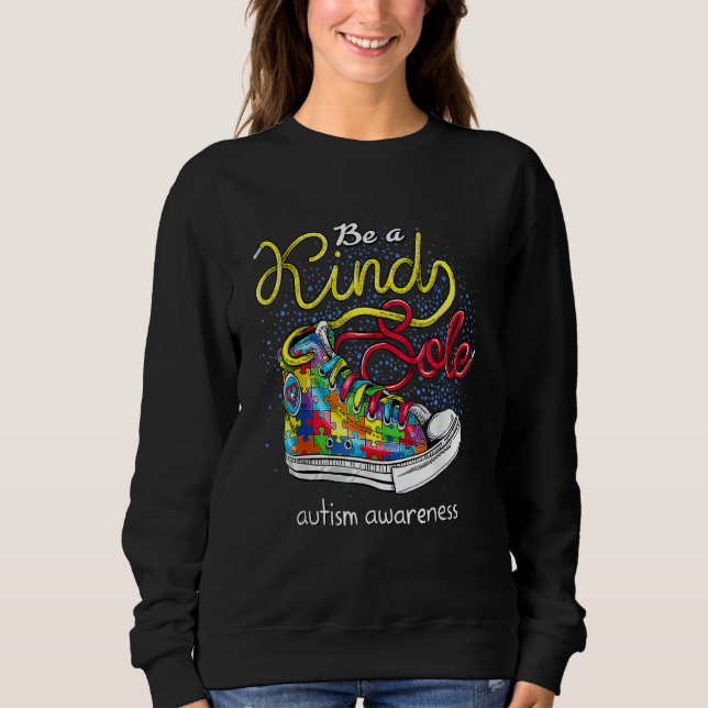Seien Sie eine Art Autismus Bewusstsein Puzzle Sch Sweatshirt (Vorderseite)