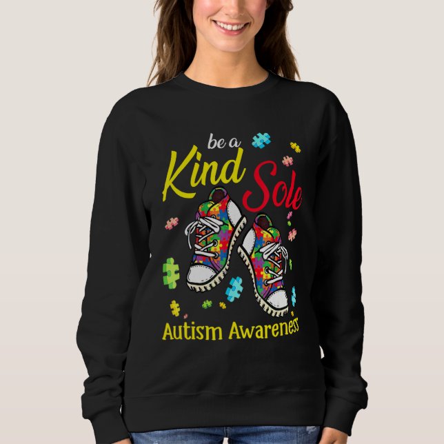 Seien Sie eine Art Autismus Bewusstsein Puzzle Sch Sweatshirt (Vorderseite)