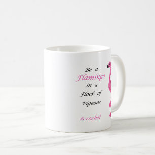 Seien Sie eine Flamingo-Häkelarbeit-Tasse Kaffeetasse