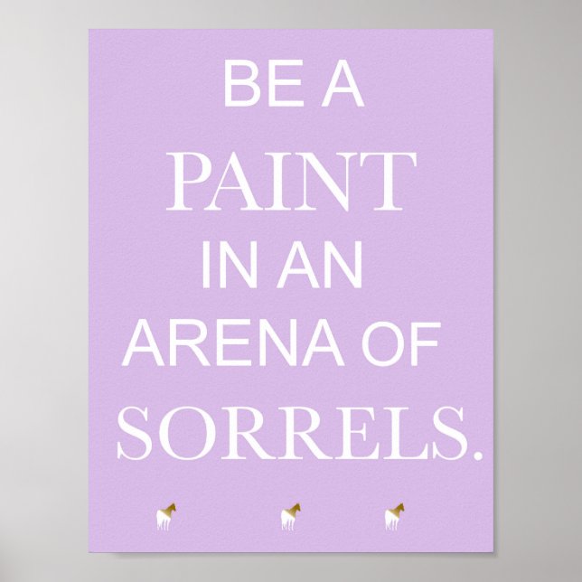 Seien Sie eine Malerei in einer Arena von Sorrels  Poster (Vorne)