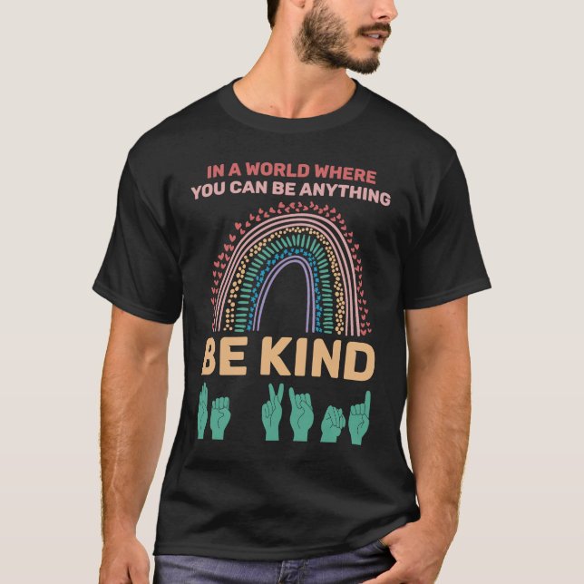 Seien Sie eine nette amerikanische Sprache T-Shirt (Vorderseite)