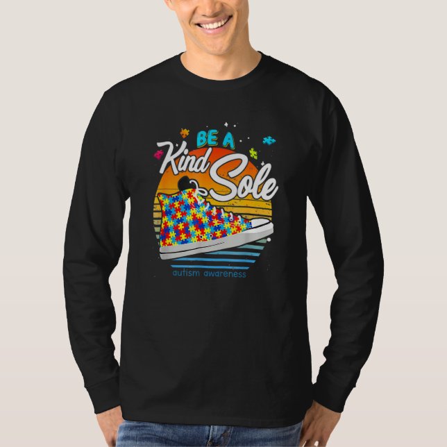 Seien Sie eine nette Einzel Autismus-Bewusstsein S T-Shirt (Vorderseite)