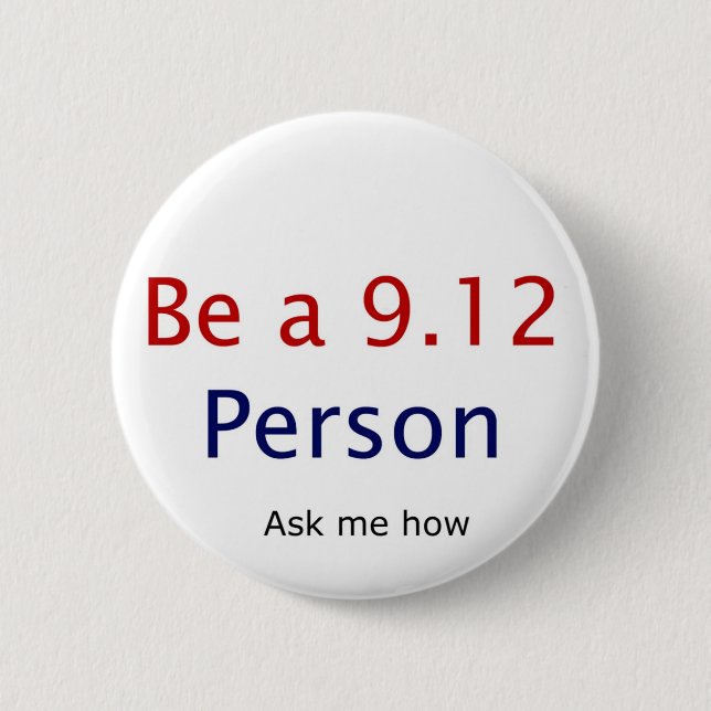 seien Sie eine Person 9,12 Button (Vorderseite)