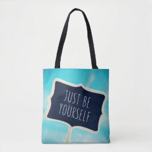 Seien Sie einfach sich Tasche