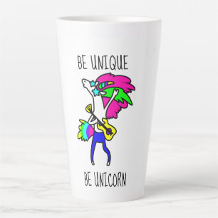 Seien Sie einzigartig in der Latte-Tasse Milchtasse