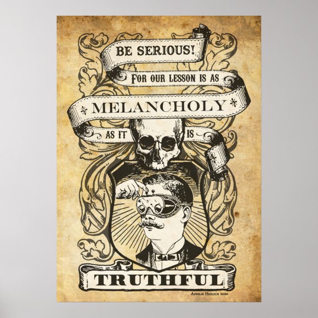 Seien Sie ernst! Odd Fellows Initiation Poster (Vorne)