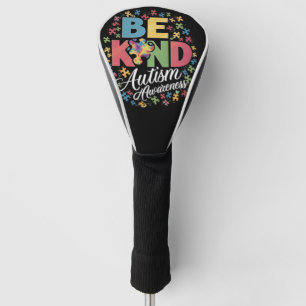 Seien Sie freundlich Autismus Bewusstsein farbenfr Golf Headcover