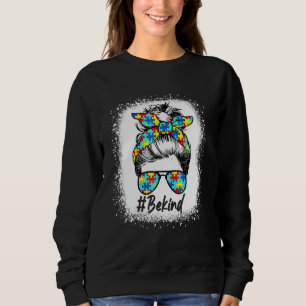 Seien Sie freundlich Autismus Bewusstsein Frauen M Sweatshirt