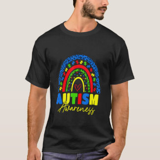 Seien Sie freundlich Autismus Bewusstsein Rainbow T-Shirt