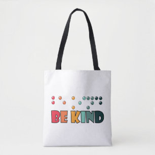 Seien Sie freundlich Braille-Literatur Blindheit B Tasche