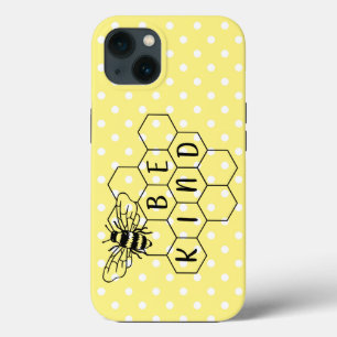 Seien Sie freundlich Bumble Bee Yellow Polka Dot C Case-Mate iPhone Hülle