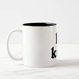 Seien Sie freundlich - Einfache positive Nachricht Zweifarbige Tasse
