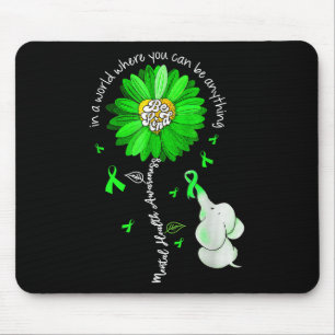 Seien Sie freundlich grüne Multifunktionsblume Son Mousepad