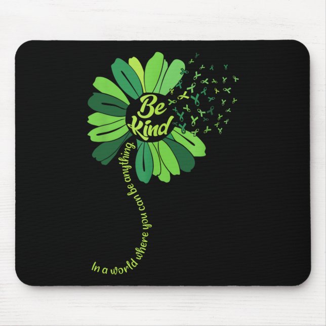 Seien Sie freundlich grüne Multifunktionsblume Son Mousepad (Vorne)