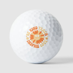 Seien Sie freundlich Inspiriert Liebe - Motivieren Golfball