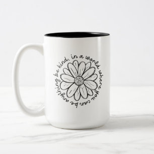 Seien Sie freundlich-Kaffee-Tasse Zweifarbige Tasse